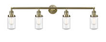 Innovations Lighting 215-AB-G314 - Dover - 4 Light - 43 inch - Antique Brass - Adjustable Bath Vanity Light