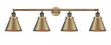 Innovations Lighting 215-BB-M13-BB - Appalachian - 4 Light - 44 inch - Brushed Brass - Adjustable Bath Vanity Light