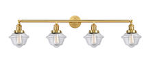 Innovations Lighting 215-SG-G532 - Oxford - 4 Light - 46 inch - Satin Gold - Adjustable Bath Vanity Light