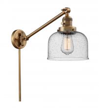 Innovations Lighting 237-BB-G74 - Bell - 1 Light - 8 inch - Brushed Brass -Adjustable Swing Arm