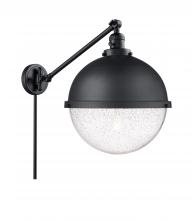 Innovations Lighting 237-BK-HFS-124-BK - Hampden - 1 Light - 13 inch - Matte Black -Adjustable Swing Arm