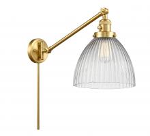 Innovations Lighting 237-SG-G222 - Seneca Falls - 1 Light - 10 inch - Satin Gold -Adjustable Swing Arm