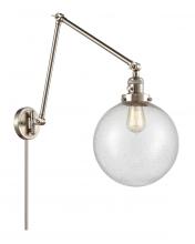 Innovations Lighting 238-SN-G204-10 - Beacon - 1 Light - 10 inch - Brushed Satin Nickel -Adjustable Swing Arm