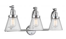 Innovations Lighting 515-3W-PC-G64 - Cone - 3 Light - 28 inch - Polished Chrome - Adjustable Bath Vanity Light