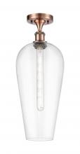 Innovations Lighting 516-1C-AC-G456-8CL - Chelsea - 1 Light - 8 inch - Antique Copper - Semi-Flush Mount