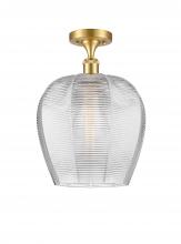 Innovations Lighting 516-1C-SG-G462-12 - Norfolk - 1 Light - 12 inch - Satin Gold - Semi-Flush Mount