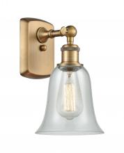 Innovations Lighting 516-1W-BB-G2812 - Hanover - 1 Light - 6 inch - Brushed Brass - Sconce