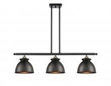 Innovations Lighting 516-3I-BAB-M14-BK - Adirondack - 3 Light - 36 inch - Black Antique Brass - Cord hung - Island Light