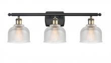 Innovations Lighting 516-3W-BAB-G412 - Dayton - 3 Light - 26 inch - Black Antique Brass - Bath Vanity Light