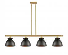 Innovations Lighting 516-4I-SG-M14-BK - Adirondack - 4 Light - 48 inch - Satin Gold - Cord hung - Island Light