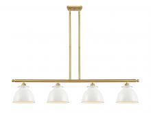 Innovations Lighting 516-4I-SG-M14-W - Adirondack - 4 Light - 48 inch - Satin Gold - Cord hung - Island Light