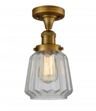 Innovations Lighting 517-1CH-BB-G142-LED - Chatham - 1 Light - 7 inch - Brushed Brass - Semi-Flush Mount