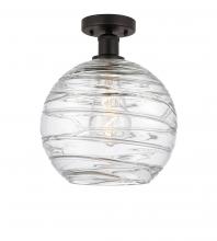 Innovations Lighting 616-1F-OB-G1213-10 - Athens Deco Swirl - 1 Light - 10 inch - Oil Rubbed Bronze - Semi-Flush Mount