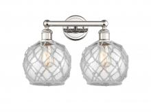 Innovations Lighting 616-2W-PN-G122-8RW - Farmhouse Rope - 2 Light - 17 inch - Polished Nickel - Bath Vanity Light