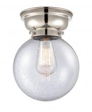 Innovations Lighting 623-1F-PN-G204-8 - Beacon - 1 Light - 8 inch - Polished Nickel - Flush Mount