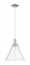 Innovations Lighting 716-1P-PN-GBC-124 - Berkshire Glass - 1 Light - 12 inch - Polished Nickel - Cord hung - Mini Pendant