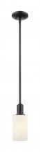 Innovations Lighting 716-1S-BK-G801 - Clymer - 1 Light - 4 inch - Matte Black - Stem hung - Mini Pendant