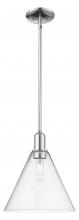 Innovations Lighting 716-1S-PC-GBC-124 - Berkshire Glass - 1 Light - 12 inch - Polished Chrome - Stem hung - Mini Pendant