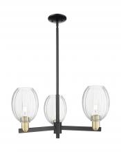 Innovations Lighting 716-3CR-BAB-G459-6CL - Preston Bulb - 3 Light - 18 inch - Black Antique Brass - Flush Mount