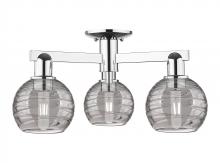 Innovations Lighting 716-3F-PC-G1213-6SM - Athens Deco Swirl - 3 Light - 6 inch - Polished Chrome - Semi-Flush Mount
