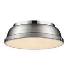 Golden 3602-14 CH-PW - Duncan 3-Light Bath Vanity in Chrome with Clear Glass