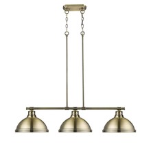 Golden 3602-3LP AB-AB - Duncan 4-Light Bath Vanity in Pewter with Clear Glass