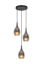 Matteo Lighting C37503MBSM - Jericho Matte Black Pendant