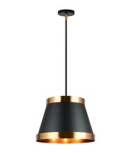 Matteo Lighting C62903BKAG - Caske Black Pendant