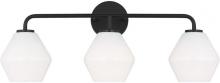 Generation Lighting 4002483-112 - Jett 3 Light Bath Vanity - Midnight Black
