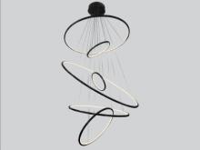 Avenue Lighting HF4446-BK - Aria 6 Ring Multi Port Pendant