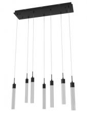 Avenue Lighting HF1900-7-GL-BK-SNW - The Original Glacier Snow Collection 7 Light Acyrlic Multi Port Pendant