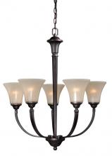 Vaxcel International OS-CHU005NB - Oslo 5L Chandelier Noble Bronze