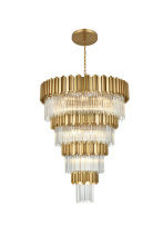 Elegant 3400GR40SG - Pendant D40"H59"L29 Satin Gold