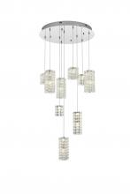 Elegant 3680D9C - Aston Hang D24"H9.5"  LED L9 36W DIM 3CCT Chrome