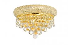 Elegant V1800W12G/RC - Primo 2 light Gold Wall Sconce Clear Royal Cut Crystal